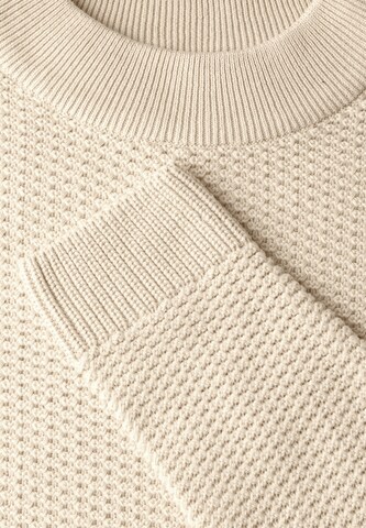 CECIL Two-Tone Pullover mit Struktur in Beige