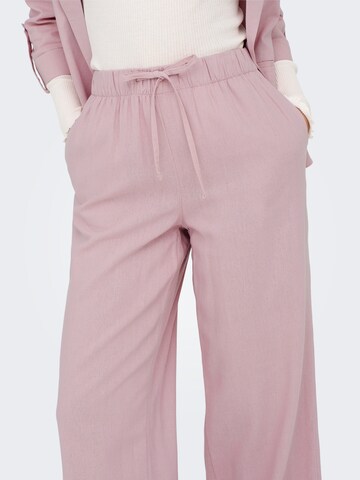 Wide leg Pantaloni 'ONLCaro' di ONLY in lilla
