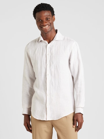 Regular fit Camicia 'Sydney' di Bruun & Stengade in beige: frontale