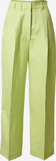 Pantaloni con pieghe 'Kaj' EDITED di colore lime, Visualizzazione prodotti