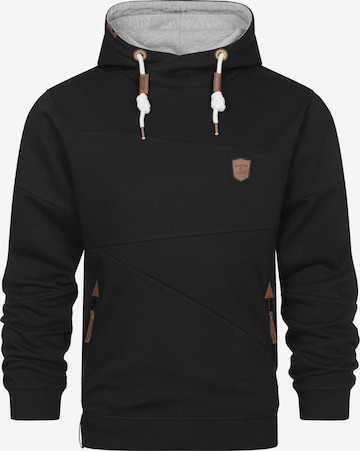 INDICODE Sweatshirt in Black: front