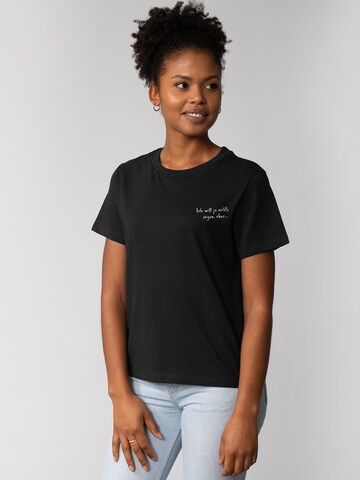 Watapparel Shirt 'Ich Will Ja Nichts Sagen Aber' in Black: front