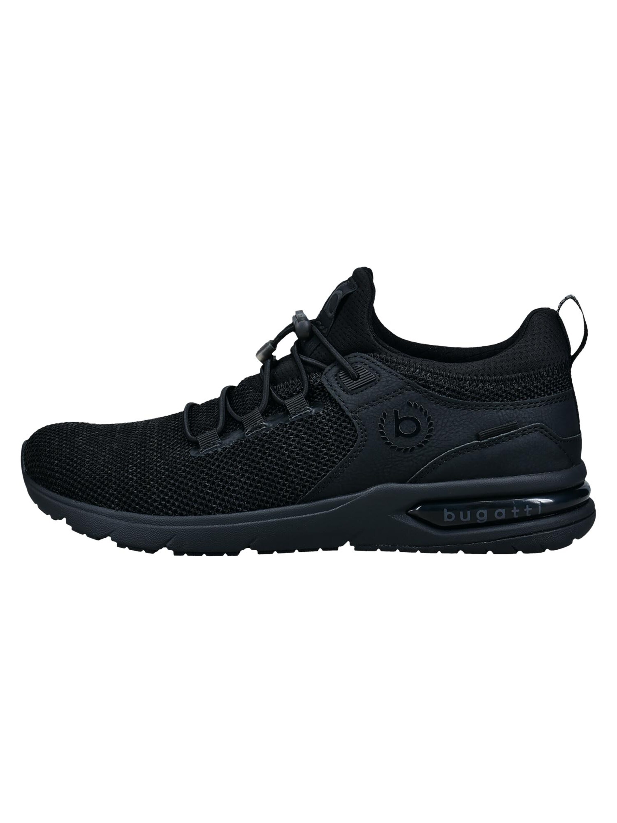 bugatti Sneakers laag 'Basic' in Zwart: voorkant