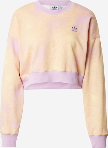 ADIDAS ORIGINALS Sweatshirt 'Allover Print' i gul: forside