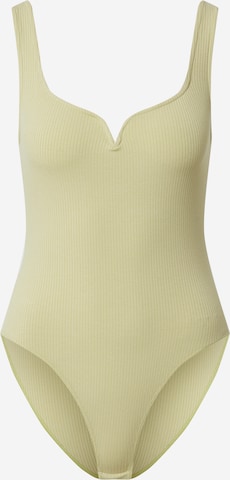 EDITED Shirt Bodysuit 'Ayla' in Green: front