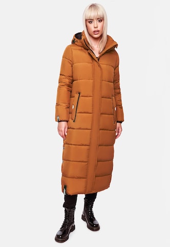 NAVAHOO Winter Coat 'Isalie' in Brown: front