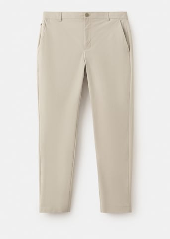 MANGO MAN Slim fit Pants 'Due' in Beige