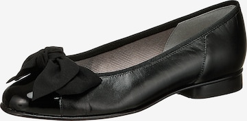 GABOR Ballet Flats in Black: front