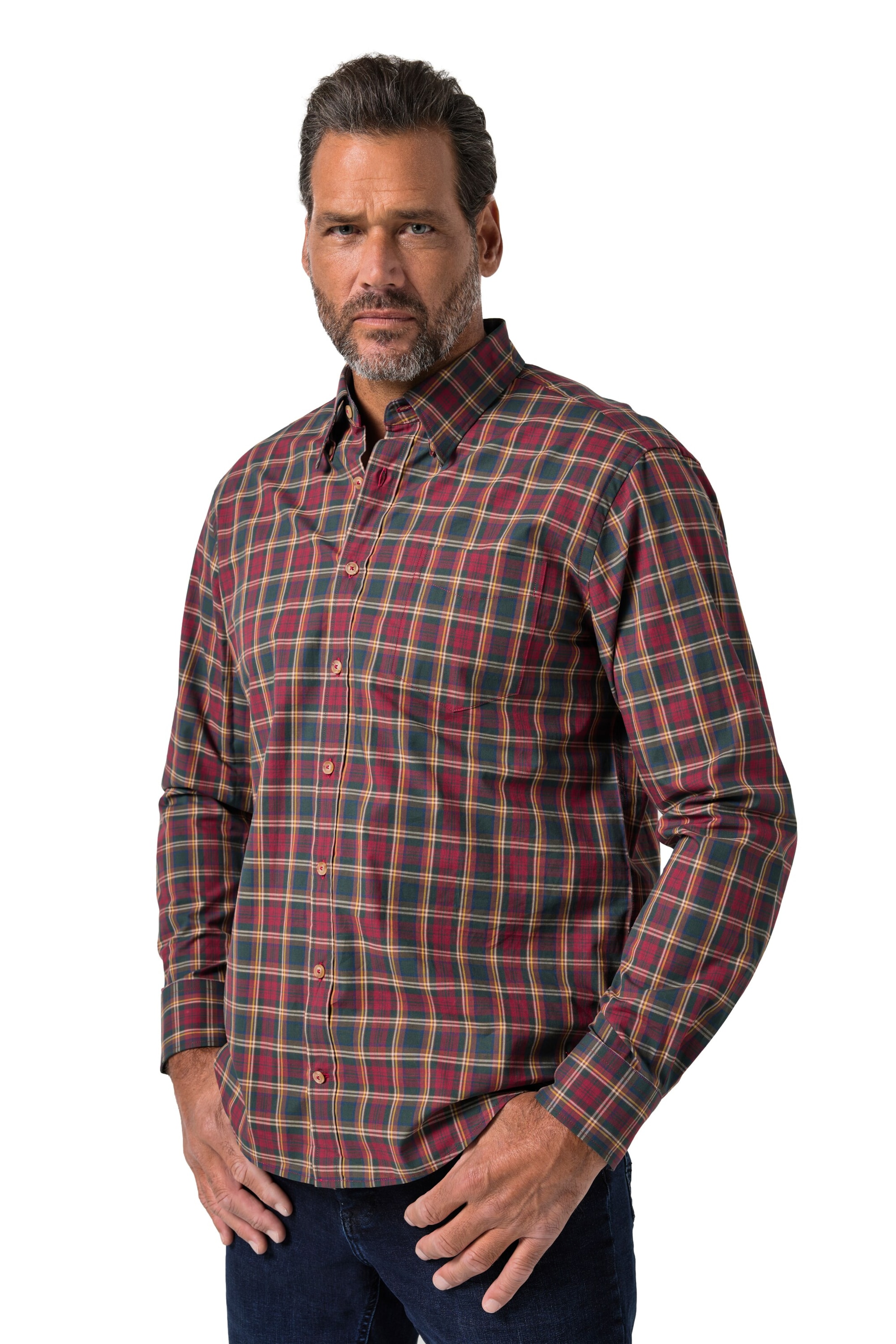JP1880 Regular fit Overhemd in Groen