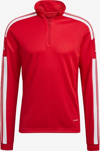 Skinny Felpa sportiva 'Squadra 21 ' di ADIDAS SPORTSWEAR in rosso: frontale