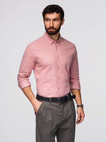 Ombre Regular fit Business shirt in Pink: front