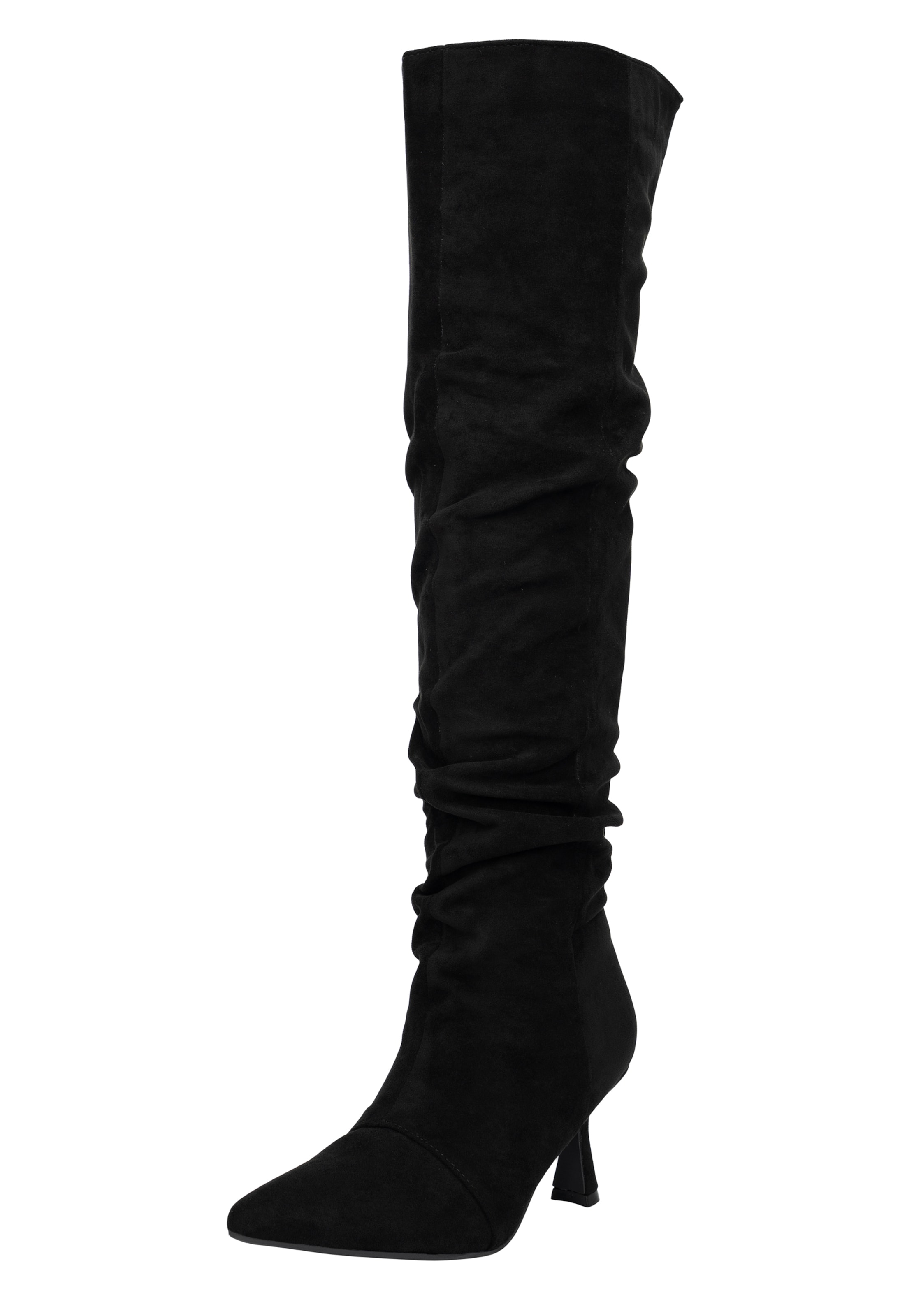 Salinyang Overknees in Black: front