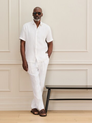 Coupe regular Chemise 'Signature' Next en blanc