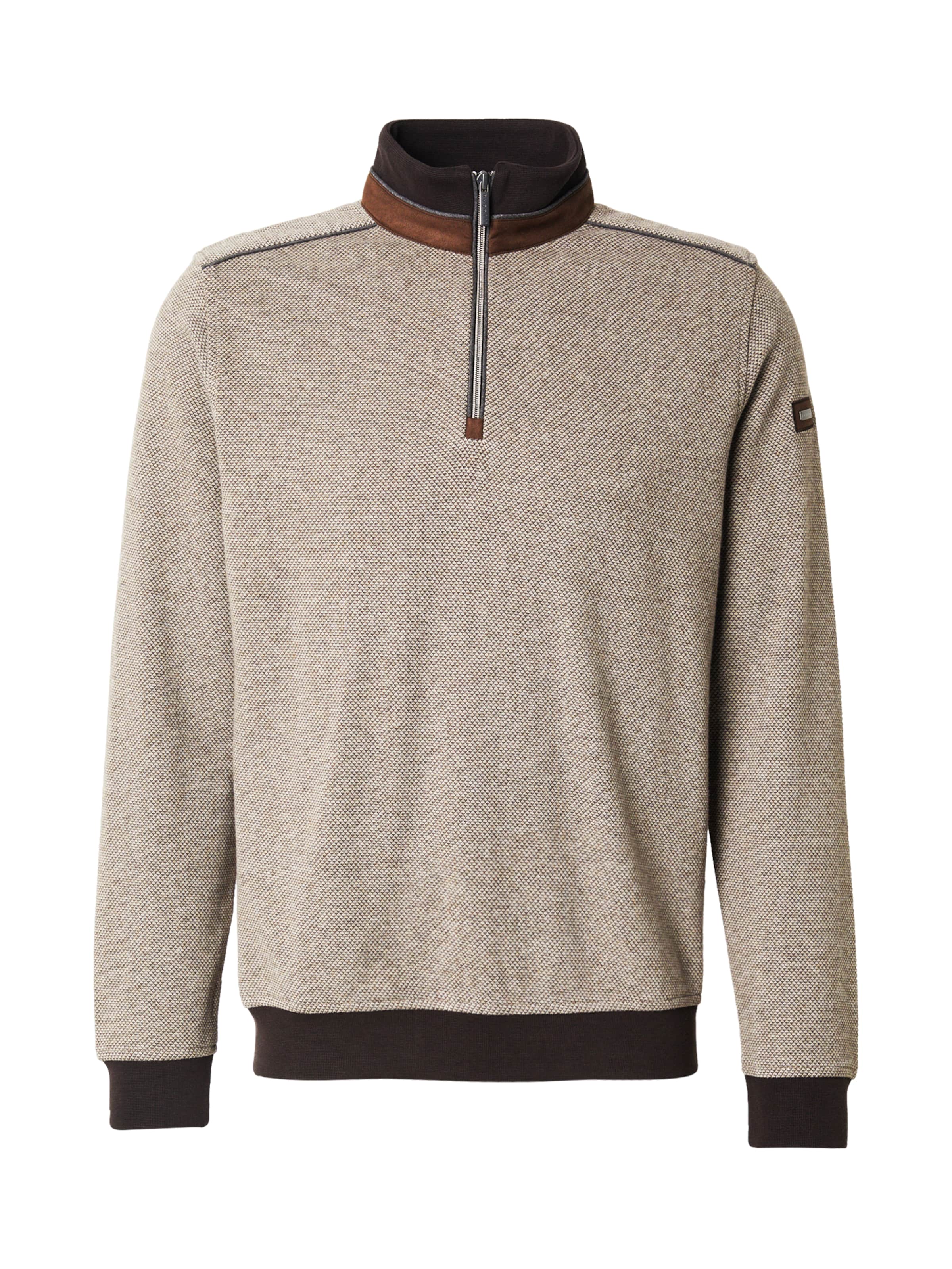 bugatti Sweater in Brown / Cappuccino / Dark brown, Item view