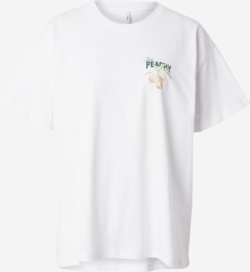 ONLY T-shirt i vit: framsida