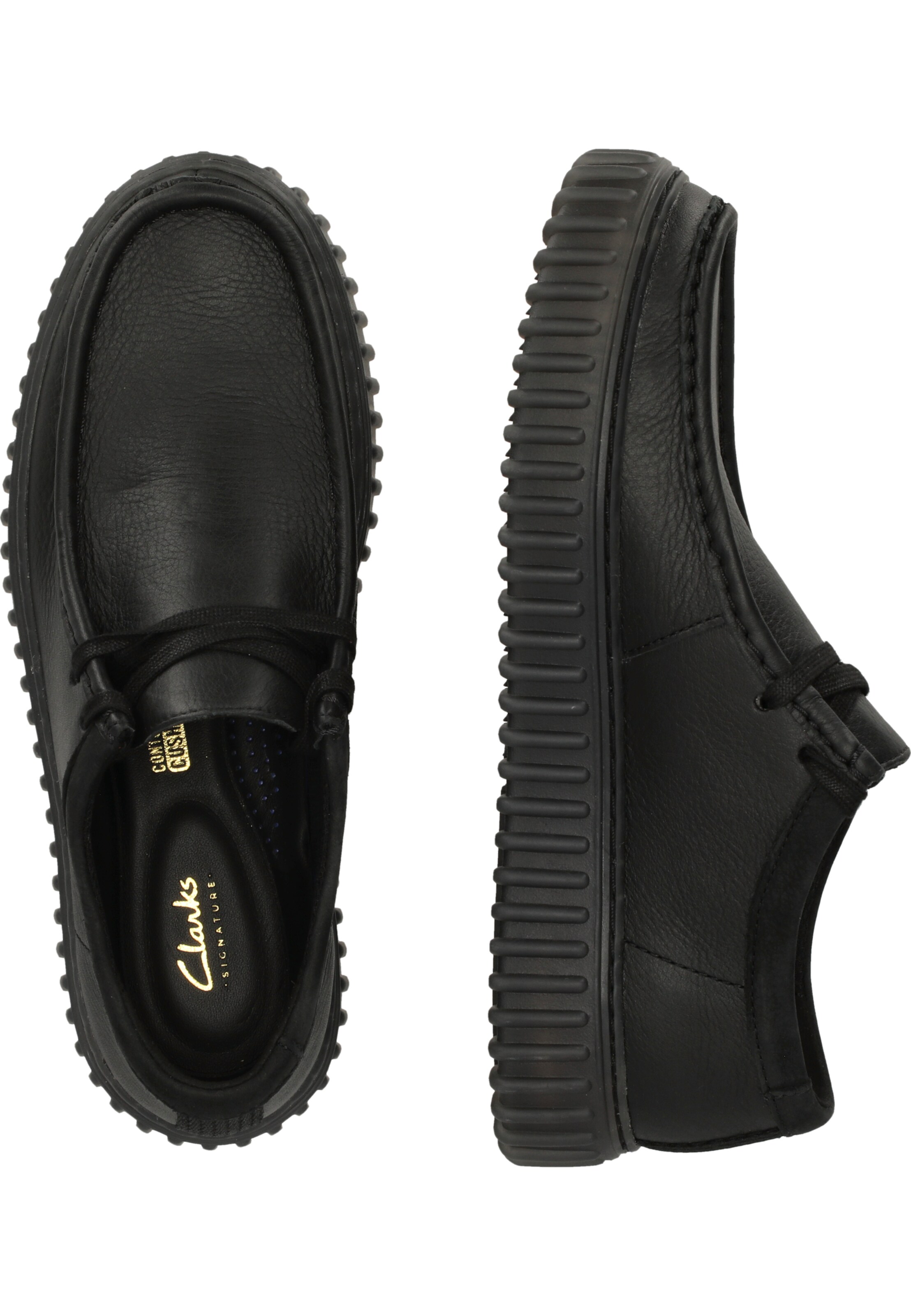 CLARKS Schnürschuhe 'Torhill' in Schwarz