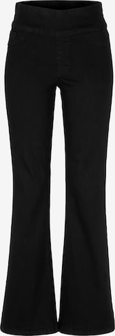 Cellbes of Sweden Flared Jeggings in Zwart: voorkant