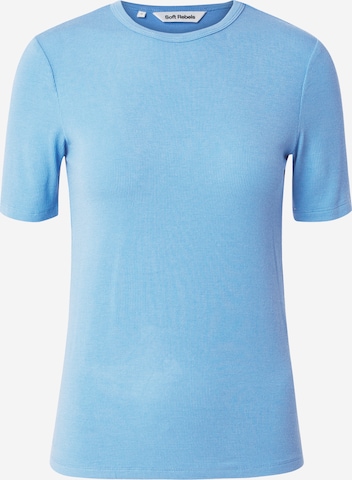 Soft Rebels قميص 'Fenja' بلون أزرق: الأمام