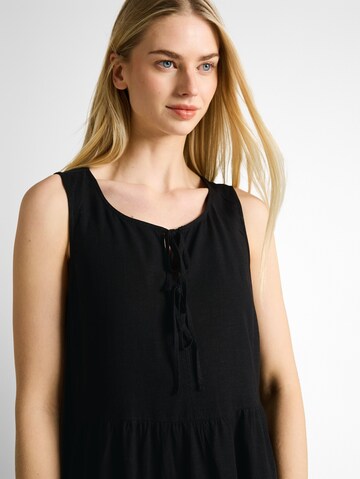 TOM TAILOR DENIM Kleid in Schwarz