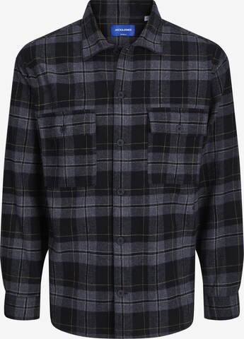 Jack & Jones Junior Regular fit Button Up Shirt in Black: front