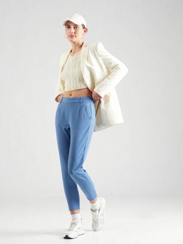 Coupe slim Pantalon 'VARONE' VILA en bleu