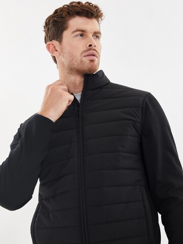 Threadbare Between-Season Jacket 'Luxe' in Black
