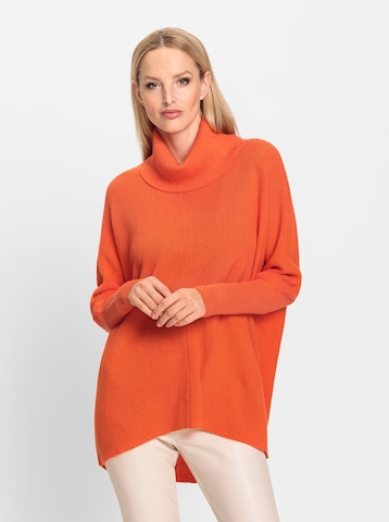 Pullover di heine in arancione: frontale