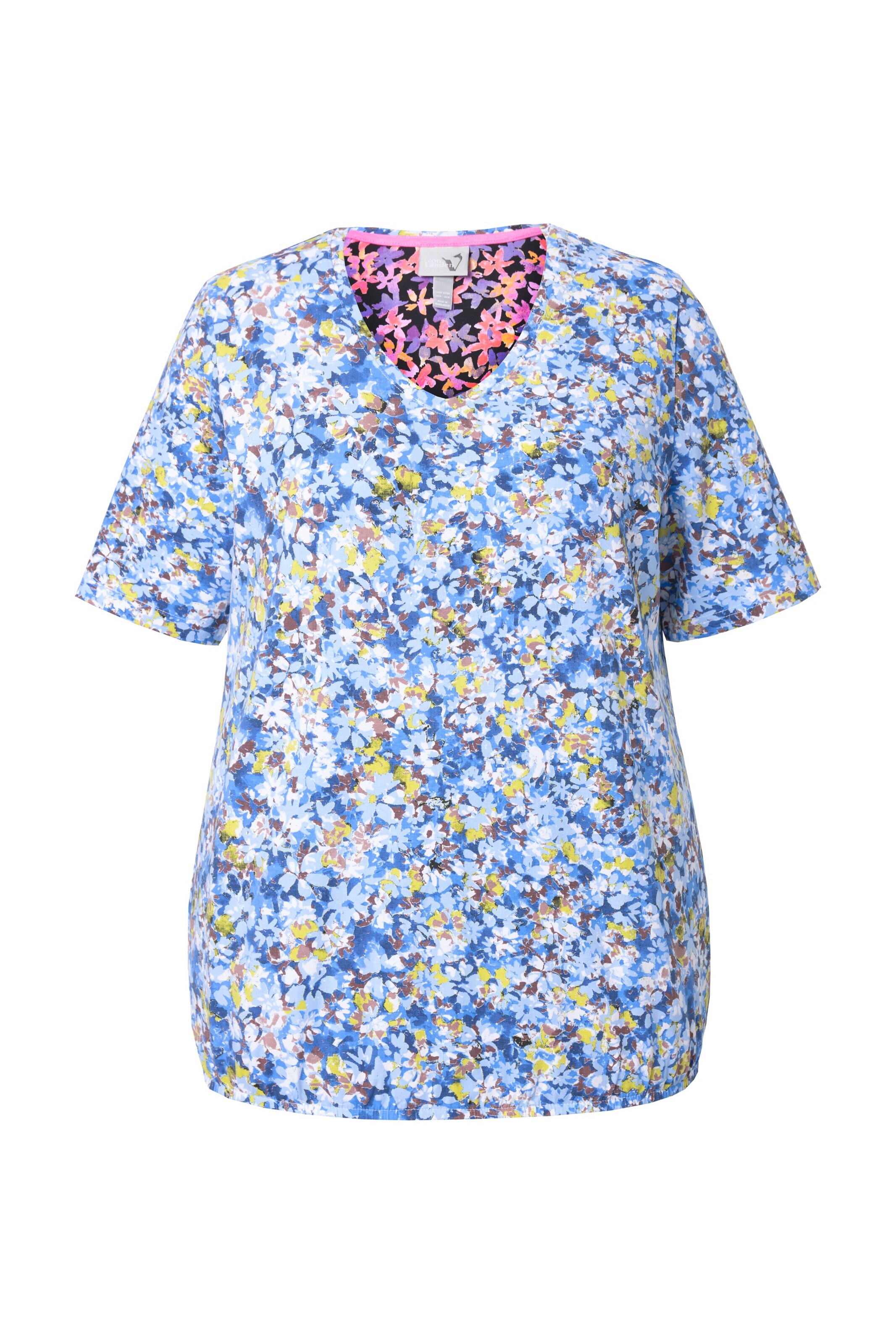 T-shirt Ulla Popken en mélange de couleurs : devant