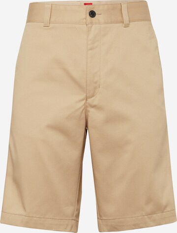 Pantalon chino 'Darik' HUGO en beige : devant