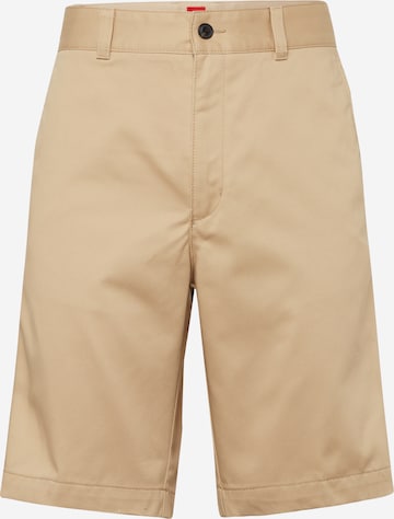 Pantaloni chino 'Darik' di HUGO Red in beige: frontale