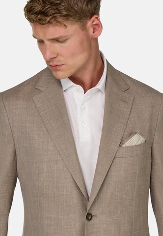 Boggi Milano Regular fit Business-colbert in Bruin