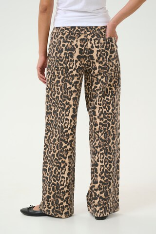 Kaffe Wide Leg Jeans 'Leonora' in Beige