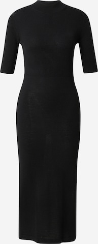 Calvin Klein - Vestido de punto en negro: frente