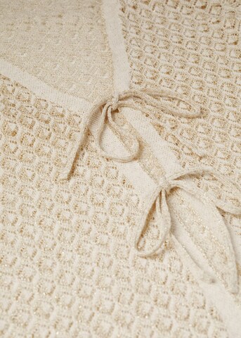 MANGO Knit Cardigan 'Paris' in Beige