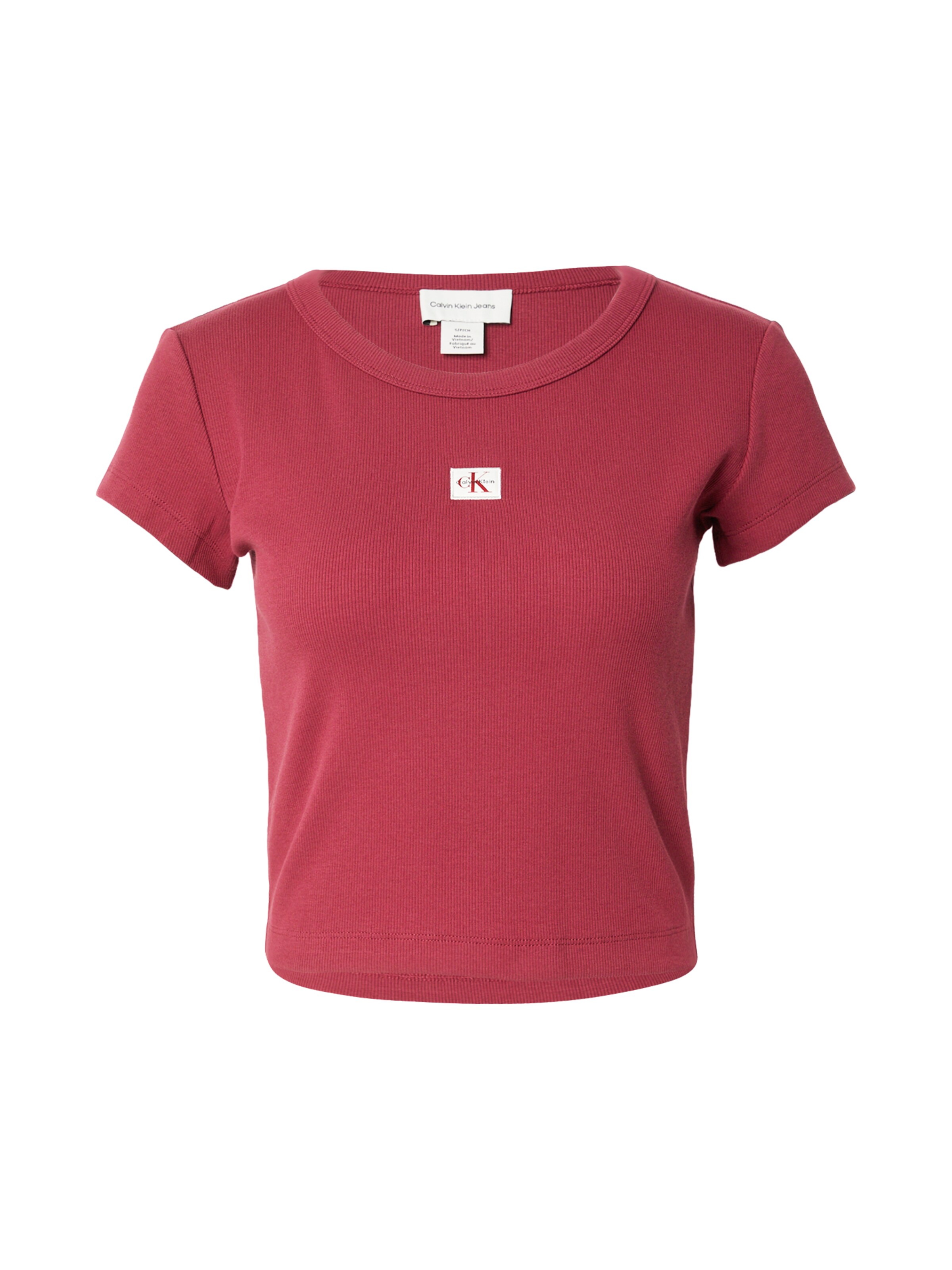 T-shirt Calvin Klein Jeans en rouge : devant