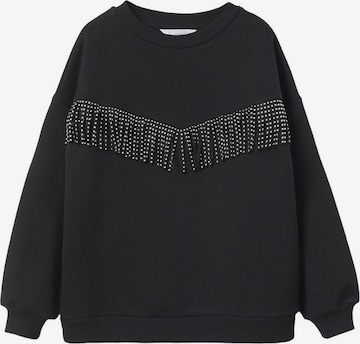 MANGO KIDS Sweatshirt 'Fringe' in Black: front
