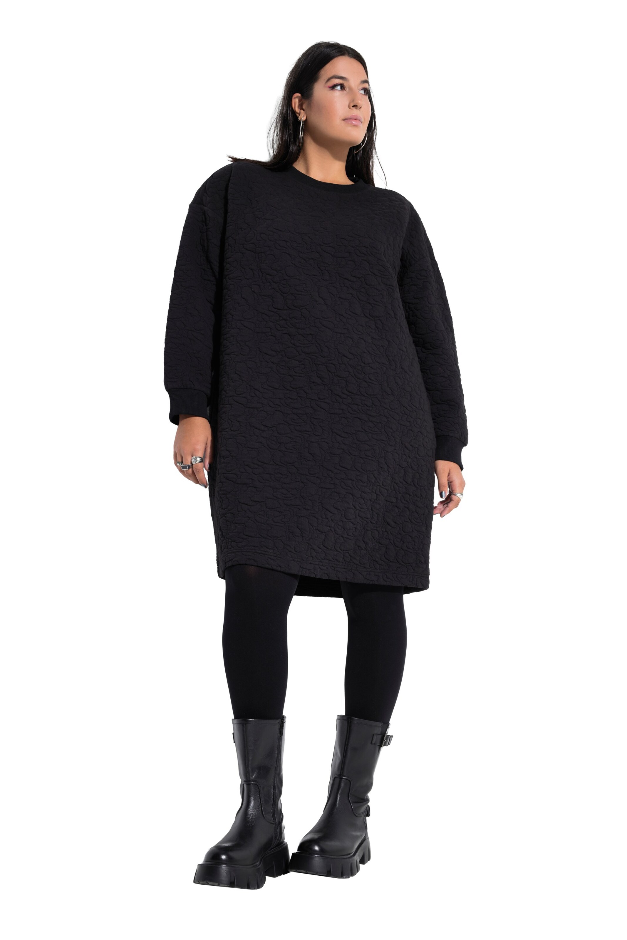 Studio Untold Jurk in Zwart: voorkant