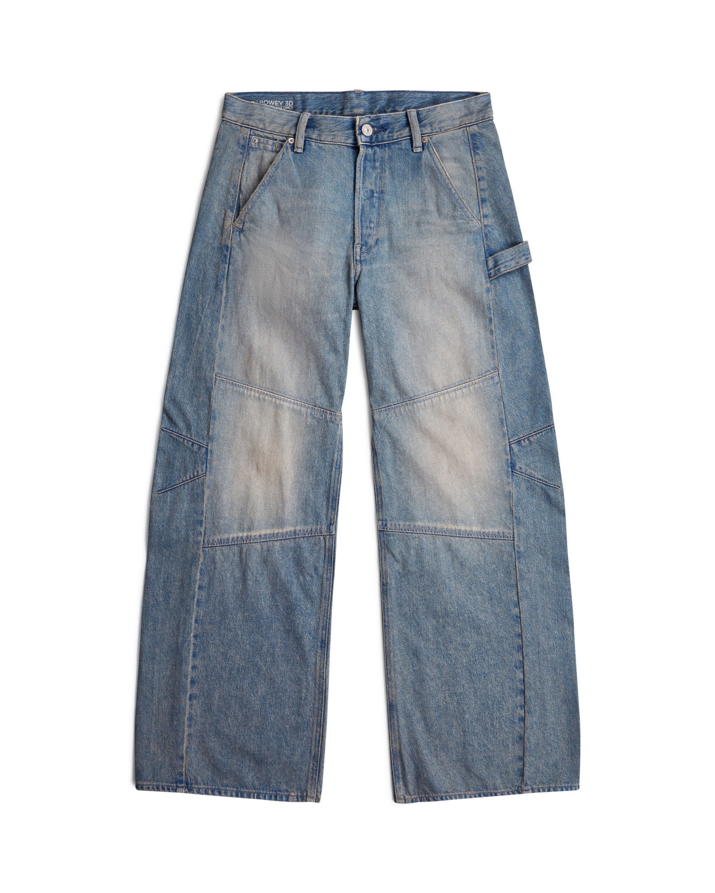 G-STAR Wide leg Jeans 'Bowey 3D' in Blauw: voorkant
