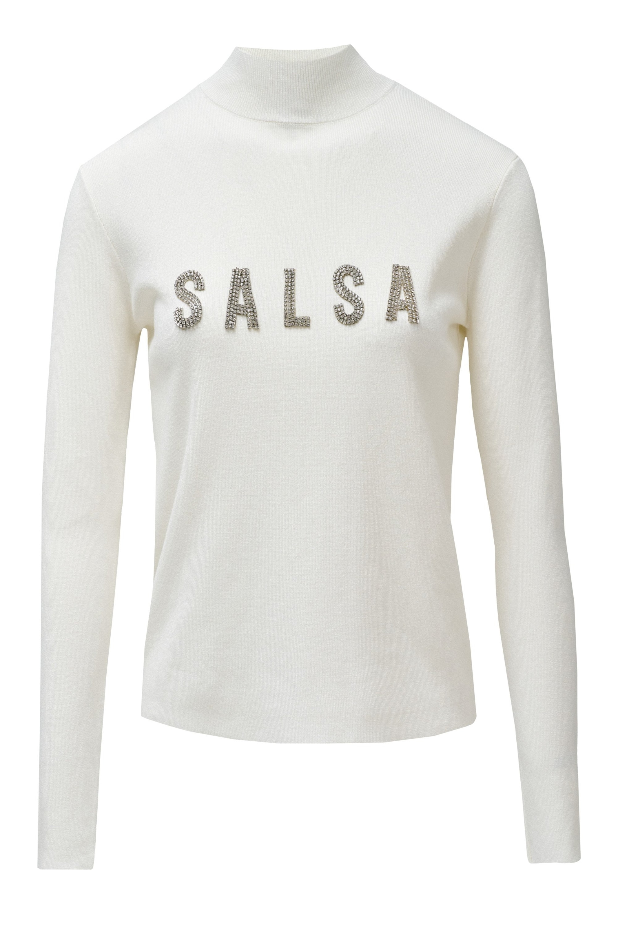Salsa Jeans Langarm-shirts in Weiß: Vorderseite