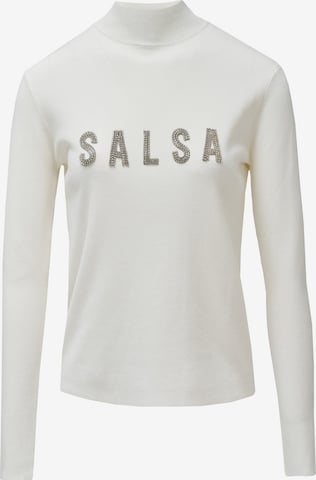 Salsa Jeans Langarm-shirts in Weiß: Vorderseite