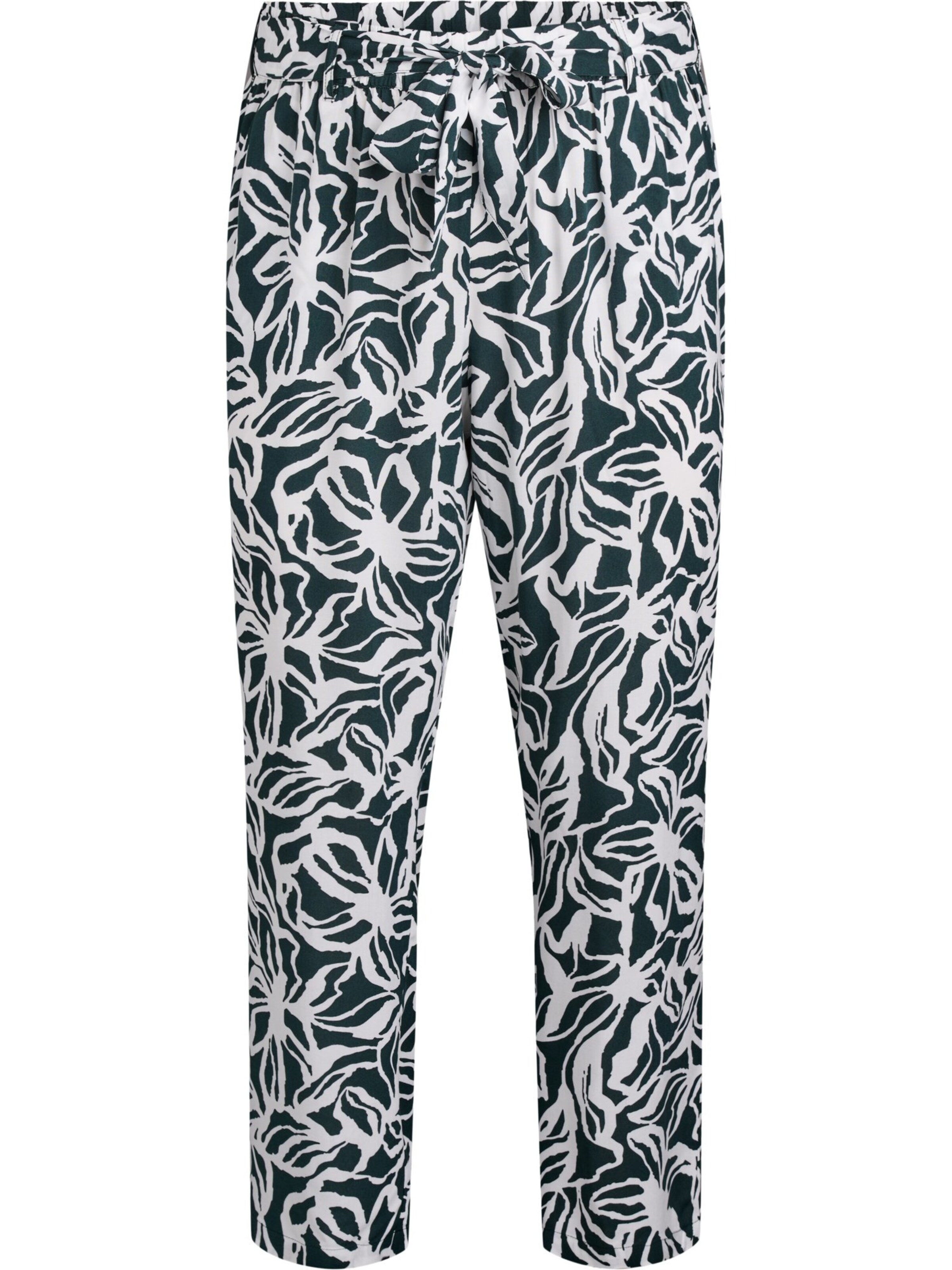 Flash by Zizzi Loosefit Hose 'Flbilly' in Grün: Vorderseite