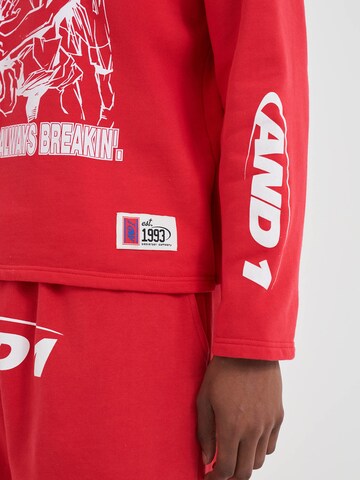 AND1 Bluzka sportowa w kolorze czerwony