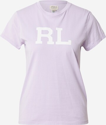 T-shirt Polo Ralph Lauren en violet : devant