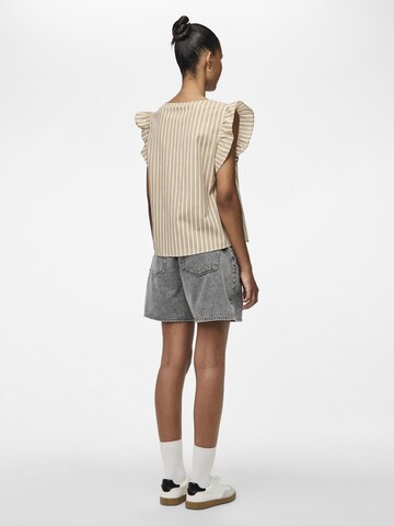 PIECES Top 'LILIA' in Braun