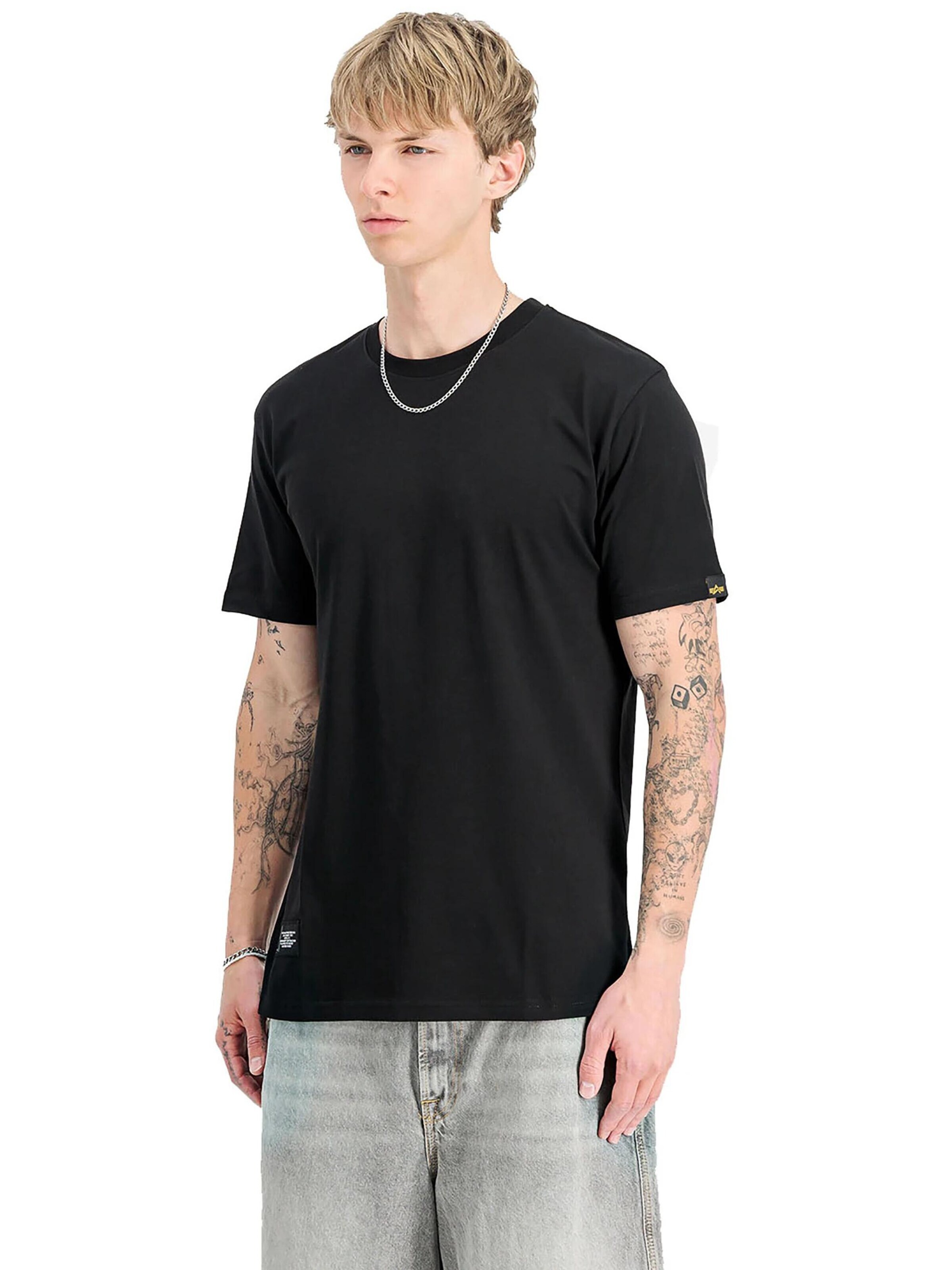 ALPHA INDUSTRIES Shirt‌‌‌ in Schwarz