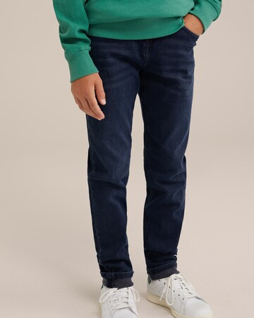 WE Fashion Regular Дънки в синьо: отпред