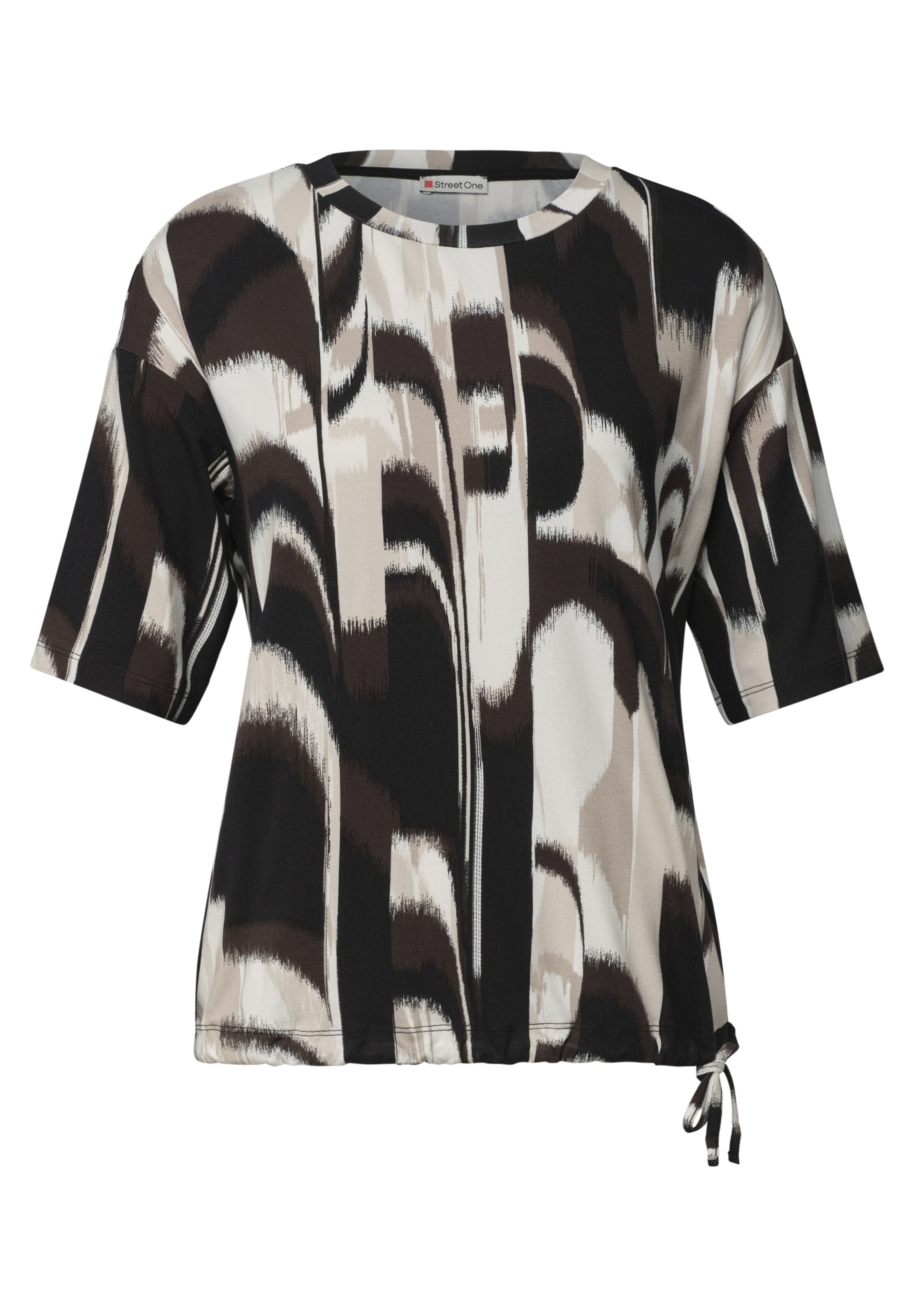 STREET ONE Shirt in Braun: Vorderseite