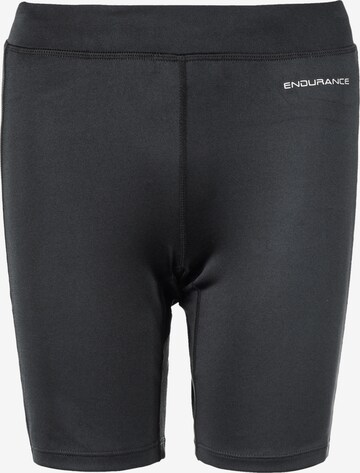 ENDURANCE Skinny Workout Pants 'Zenta' in Black: front