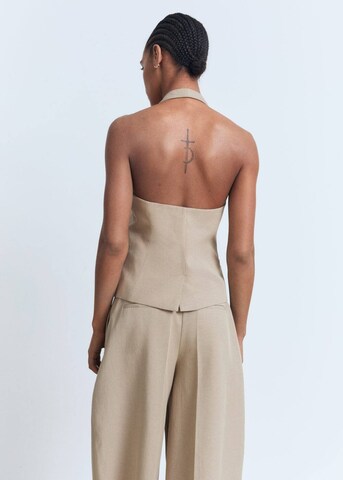 MANGO Suit Vest 'Olivia' in Brown