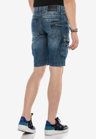 CIPO & BAXX Regular Jeans-Shorts 'CASUAL ROCKER' in Blau